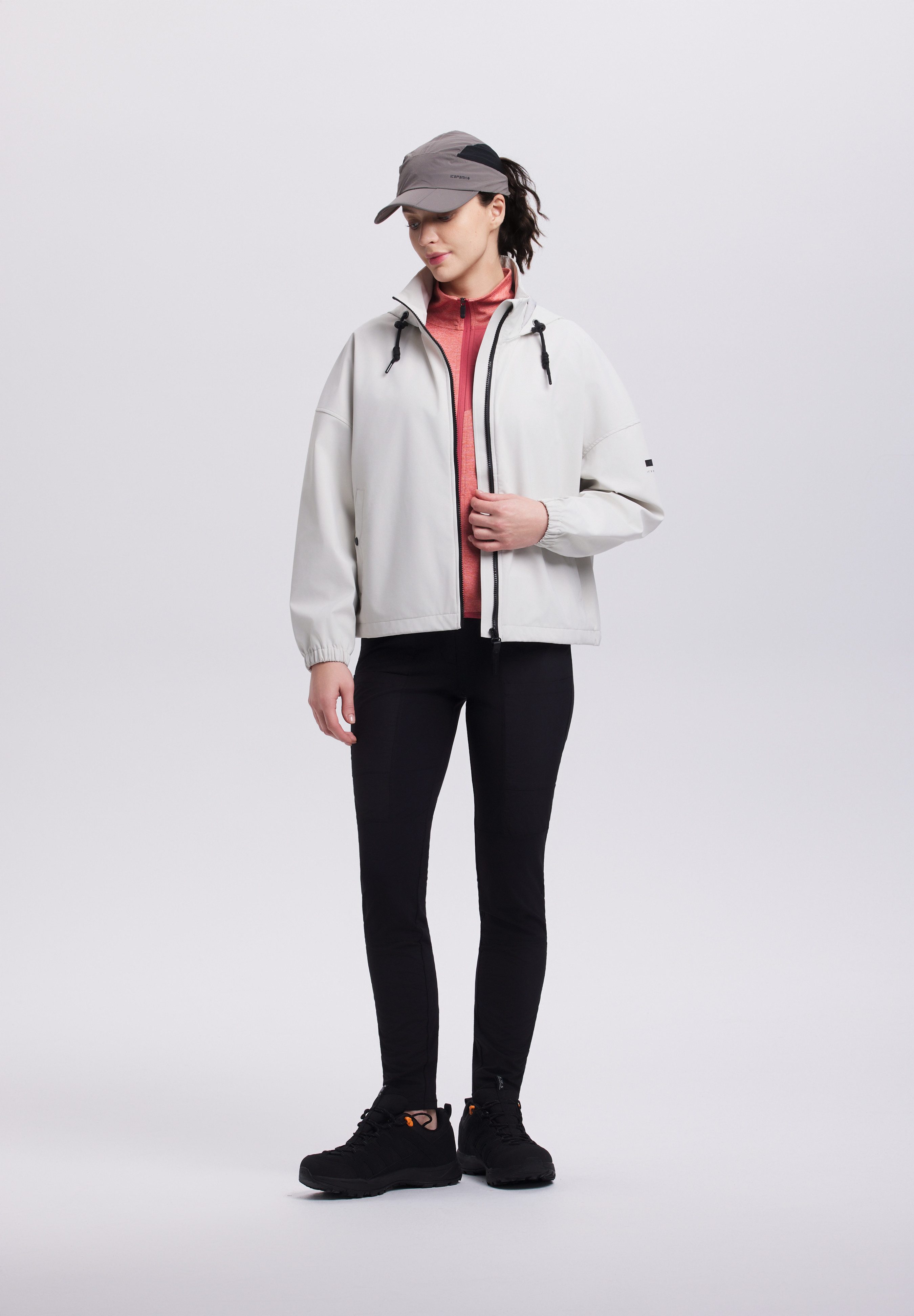 Icepeak Softshelljacke ADRIAM wasserabweisendes Obermaterial, mit 8000 mm Wassersäule, atmungsaktiv
