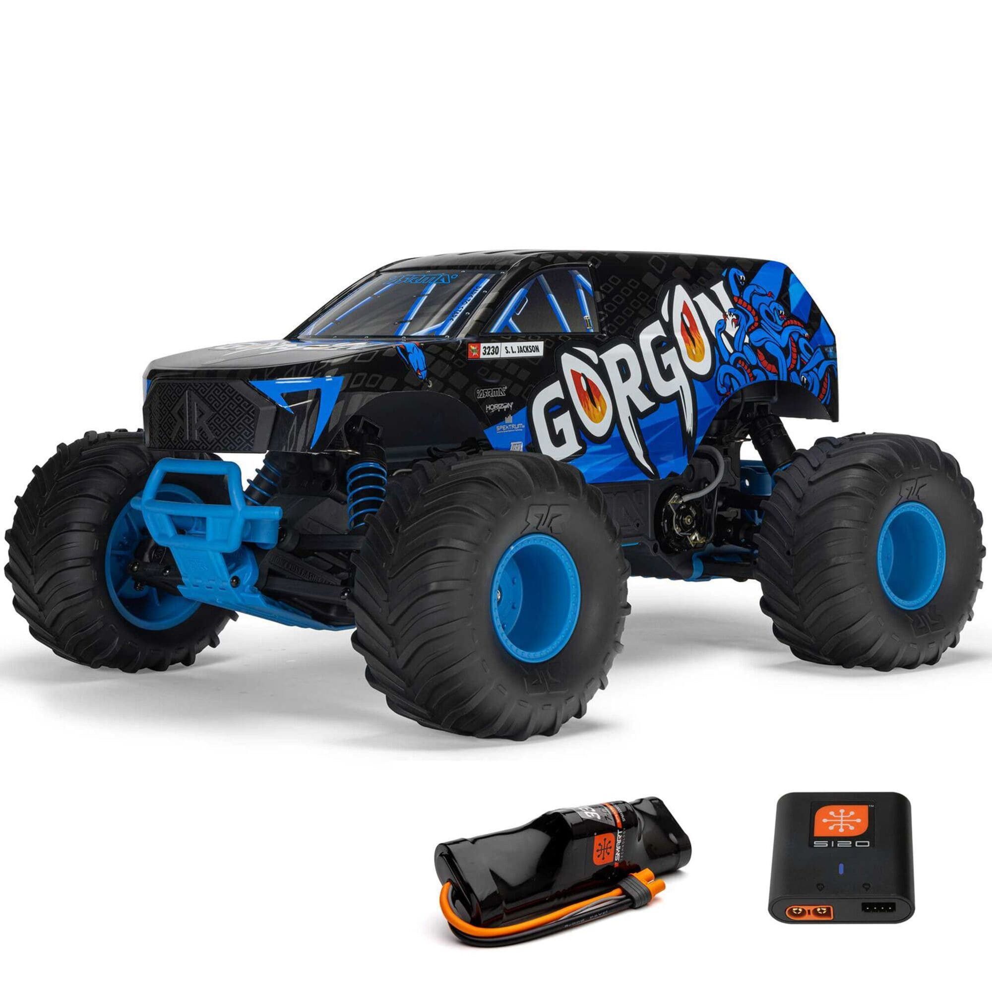 RC-Buggy Arrma Gorgon 4x2 Mega 550 Monstertruck Blau RTR 1:10 mit Akku, Lader