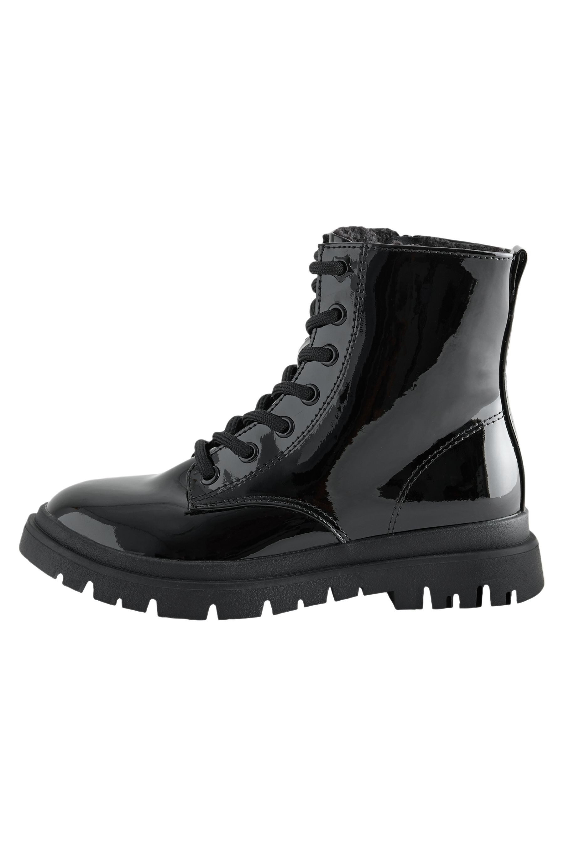 Next Warm gefütterte Schnürstiefel, weite Passform Schnürstiefel (1-tlg)