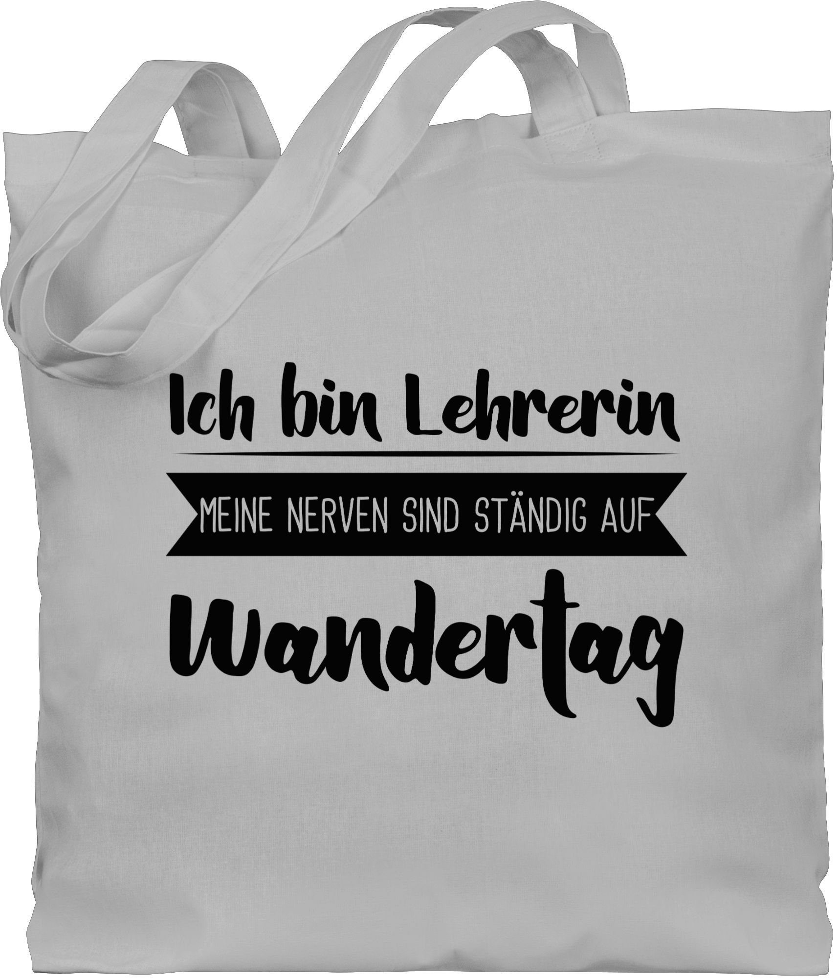 Umhängetasche Ich bin Lehrerin - Meine Nerven sind ständig auf Wandertag
