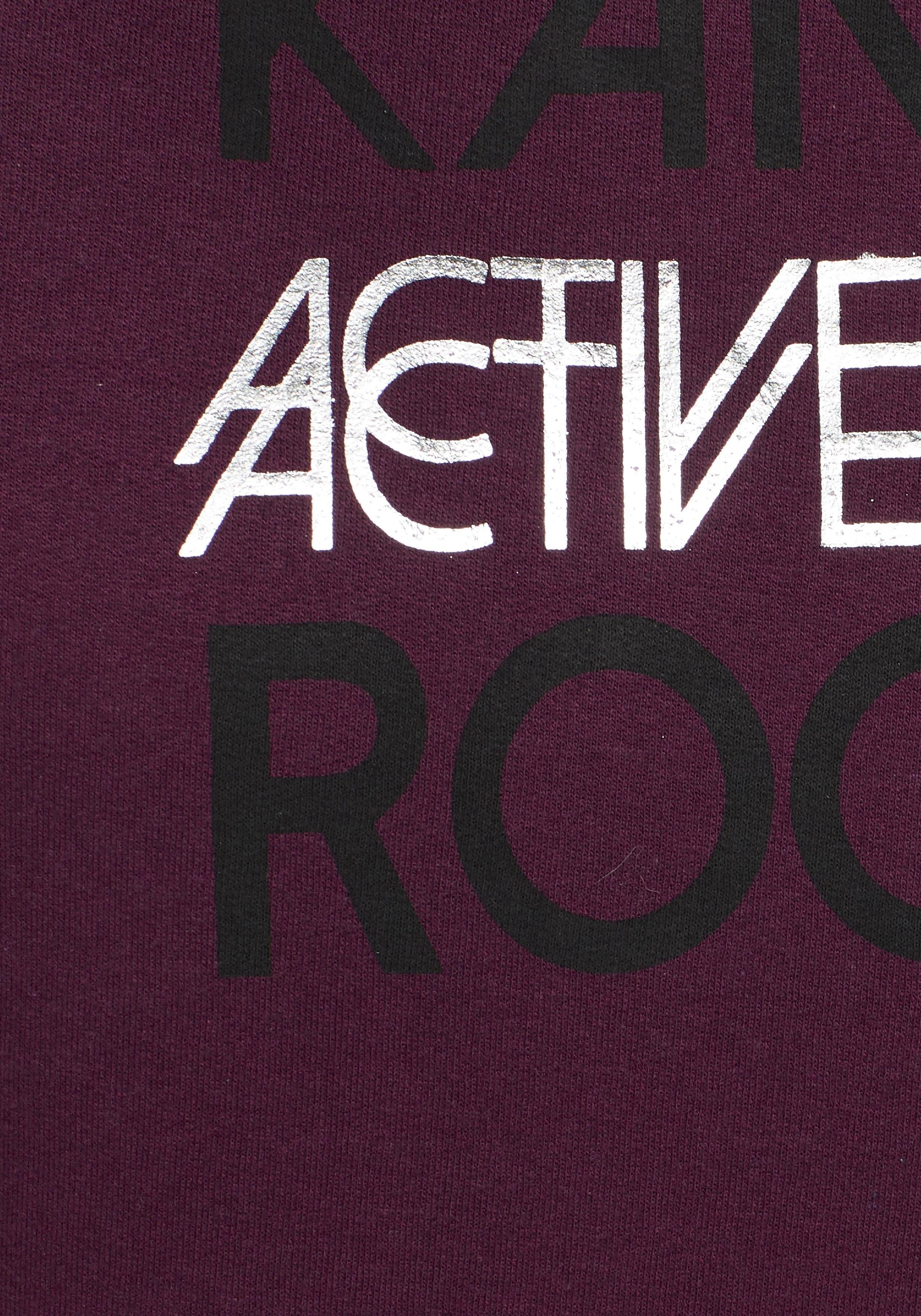 KangaROOS Sweatshirt lange Ärmel, figurumspielende Passform, große Größen