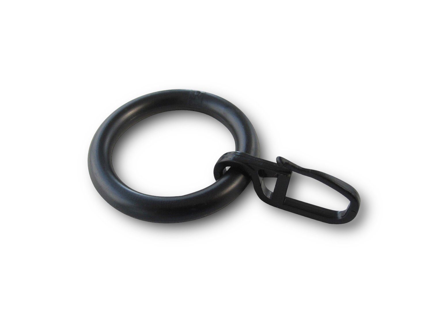 nodeko Gardinenring Vorhangringe mit Faltenlegehaken, für Vorhangstangen und Gardinenstangen Ø 16 mm bis Ø 20 mm, (Packung, 10 Ringe + 10 Faltenlegehaken), Ringe vollrund