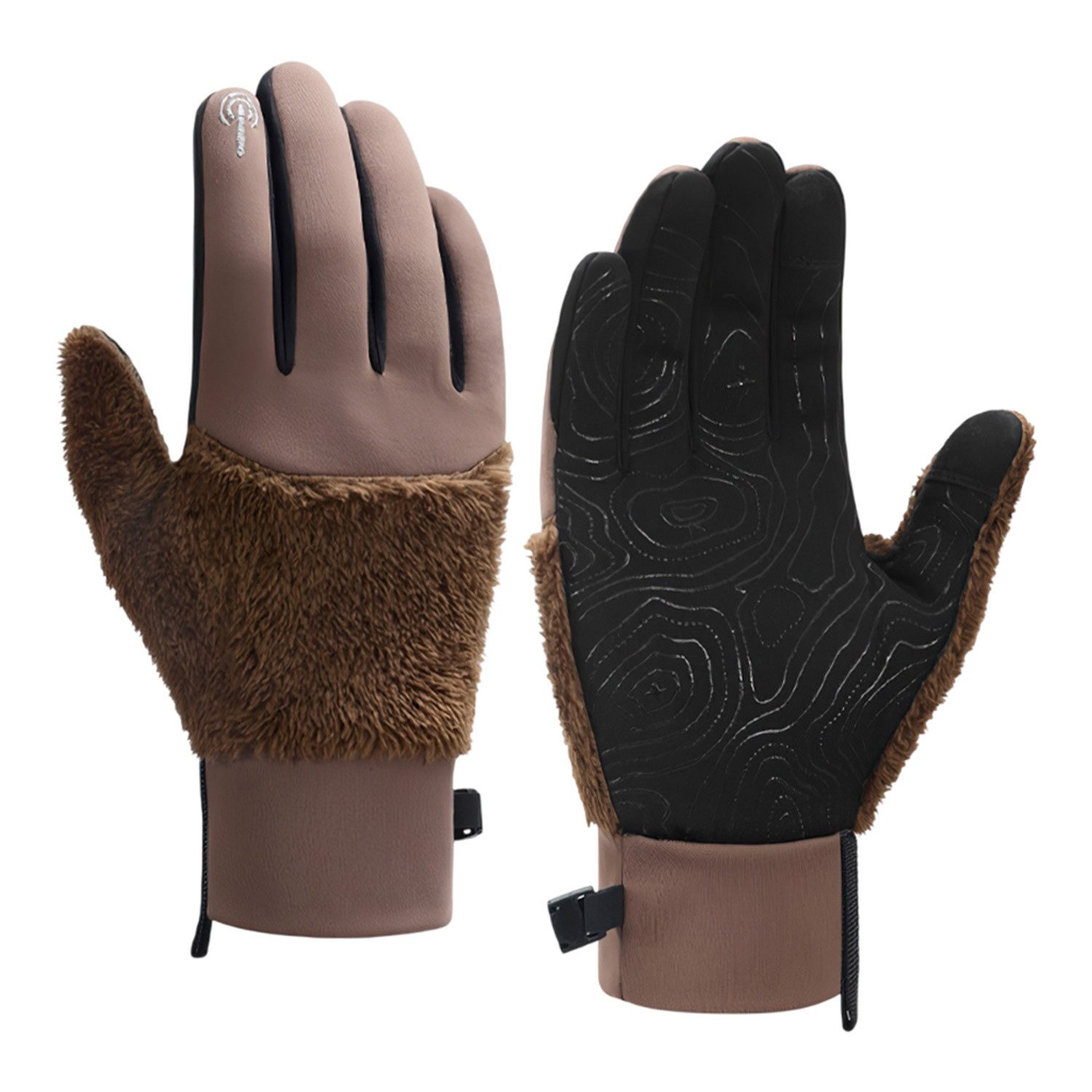 Refttenw Fleecehandschuhe Warme Winterhandschuhe,Reithandschuh,Touchscreen,rutschfest