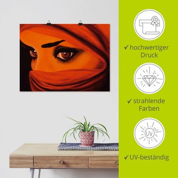 Artland Wandbild Tuareg-Die von Gott Verlassene, Frau (1 St), als Leinwandbild, Poster in verschied. Größen