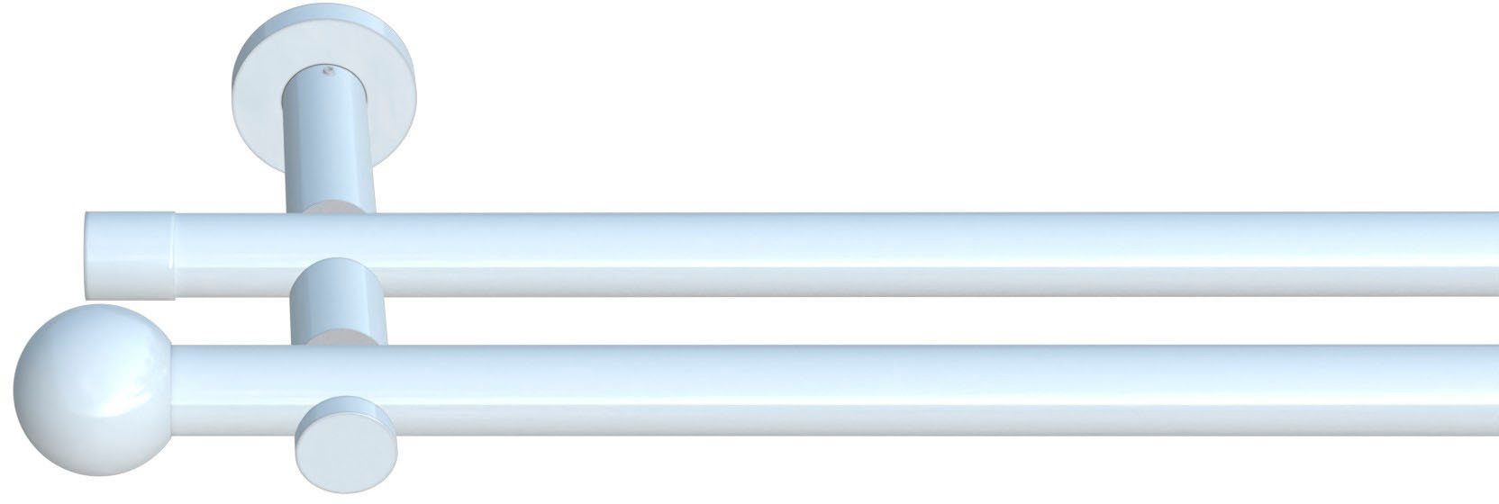 indeko Gardinenstange Colombes, Ø 20 mm, 2-läufig, Wunschmaßlänge, verschra günstig online kaufen