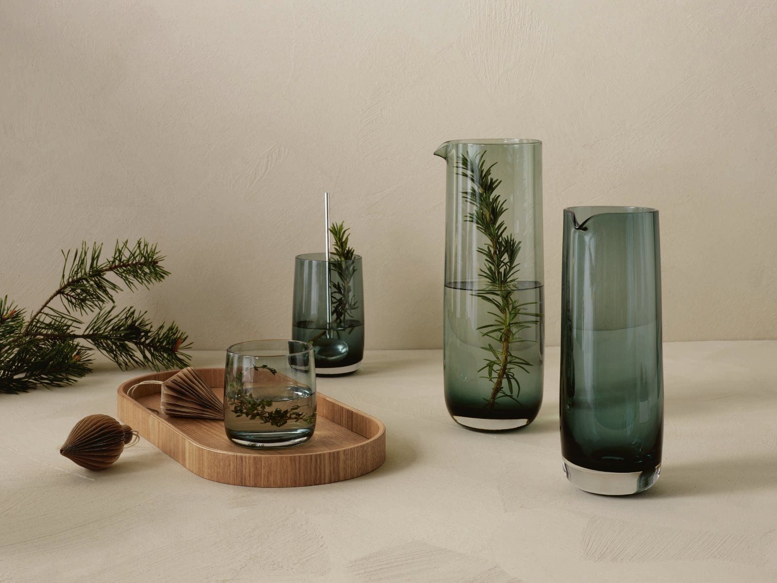ASA SELECTION Longdrinkglas Sarabi Longdrinkglas grün 0,4 l, Glas, Geschirr – Bild 2 von 2
