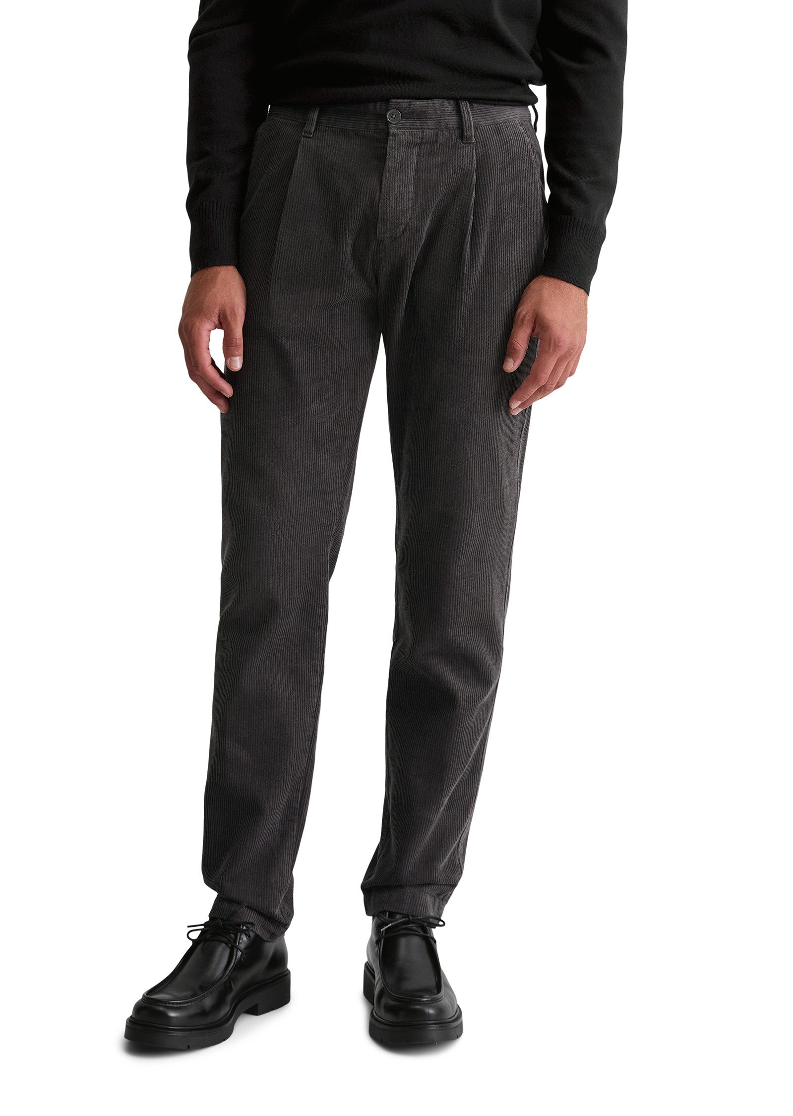 Marc O'Polo Cordhose Osby Pleats tapered fit, aus reiner Bio-Baumwolle günstig online kaufen