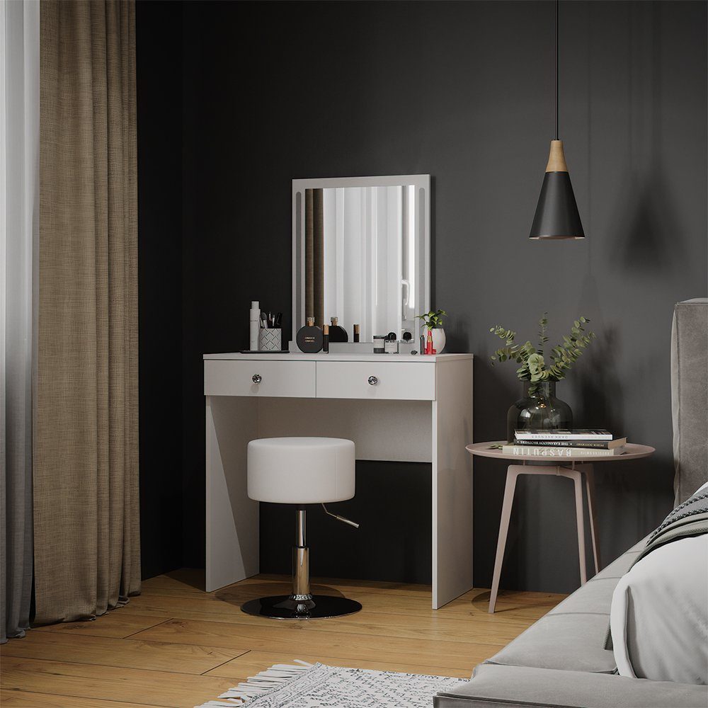 Vicco Schminktisch Elara, Weiß, 80 cm günstig online kaufen