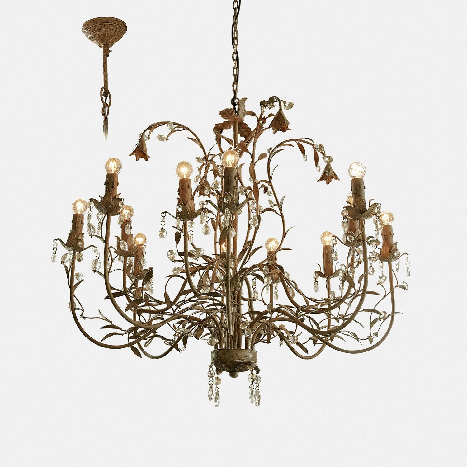 Mirabeau Kronleuchter Kronleuchter Opérancourt antikgrau/klar