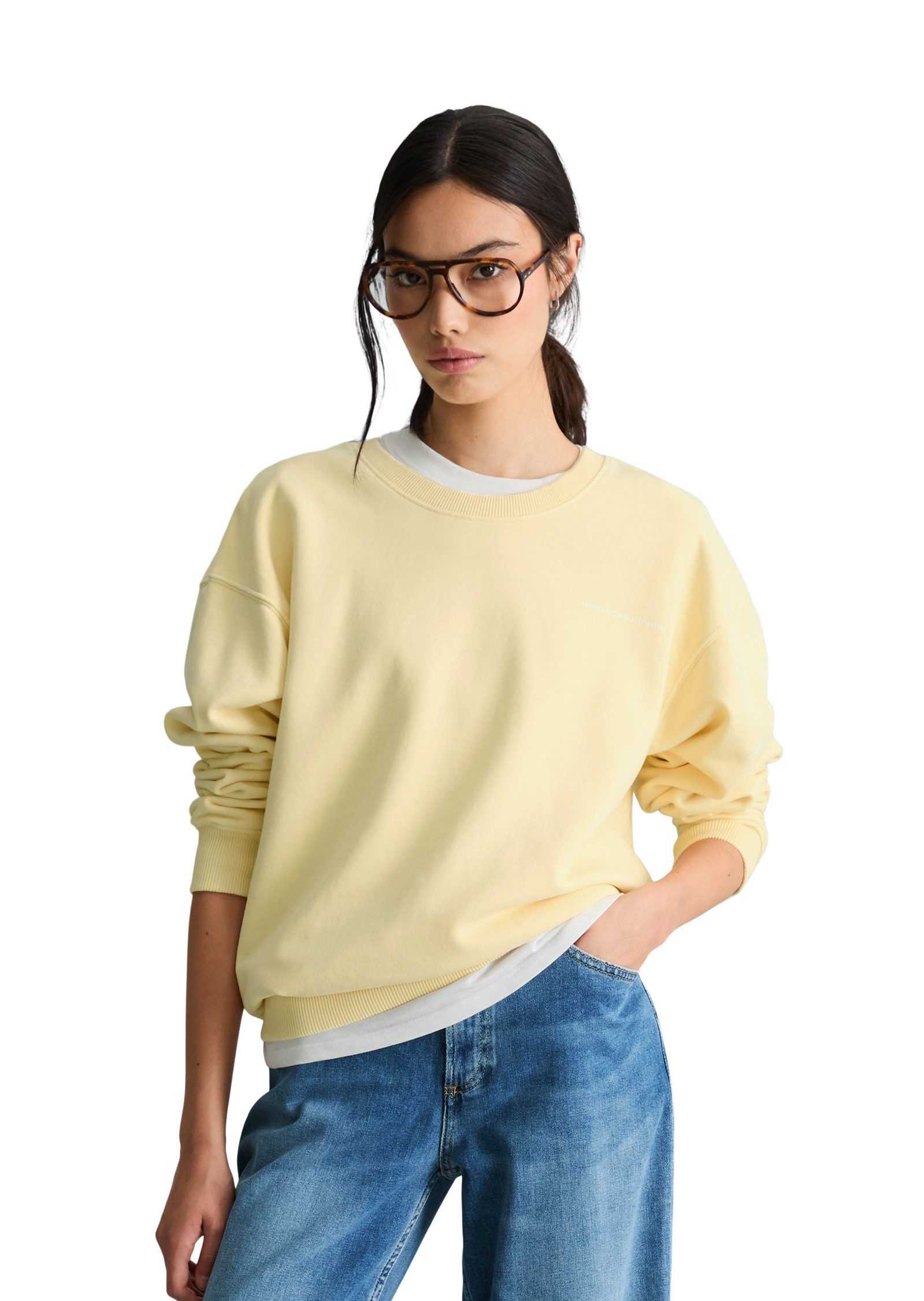 Marc O'Polo DENIM Sweatshirt aus softer Bio-Baumwolle