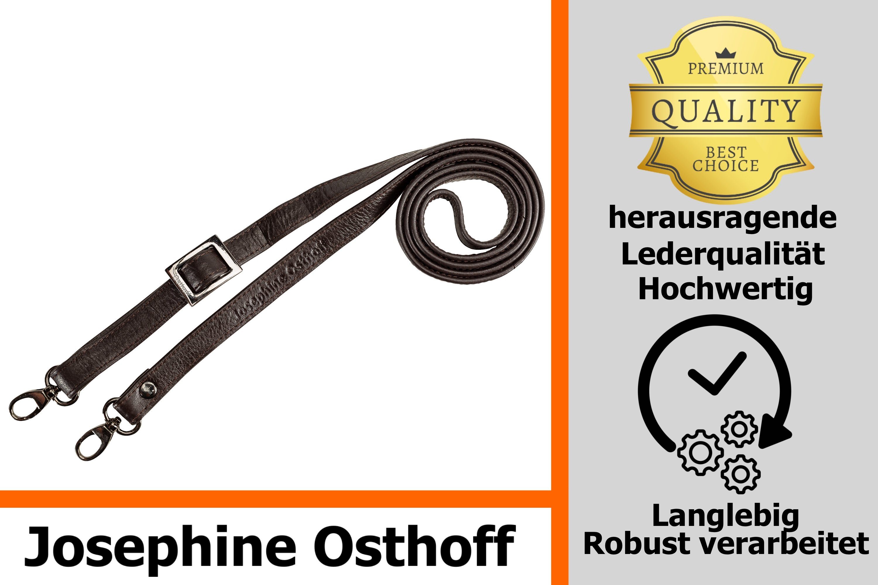 Josephine Osthoff Schulterriemen Schulterriemen 1,5 cm espresso/anthrazit