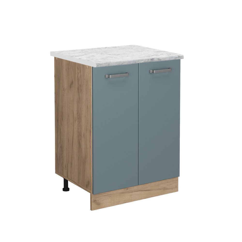 Vicco Unterschrank R-Line, Blau-Grau/Goldkraft Eiche, 60 günstig online kaufen