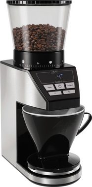 Melitta Kaffeemühle Calibra 1027-01 schwarz-Edelstahl, 160 W, Kegelmahlwerk, 375 g Bohnenbehälter