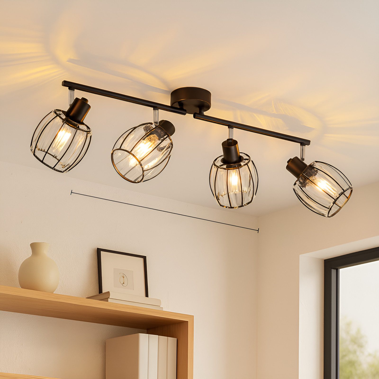Nettlife Deckenstrahler Kristall Vintage Industrial Deckenspot günstig online kaufen