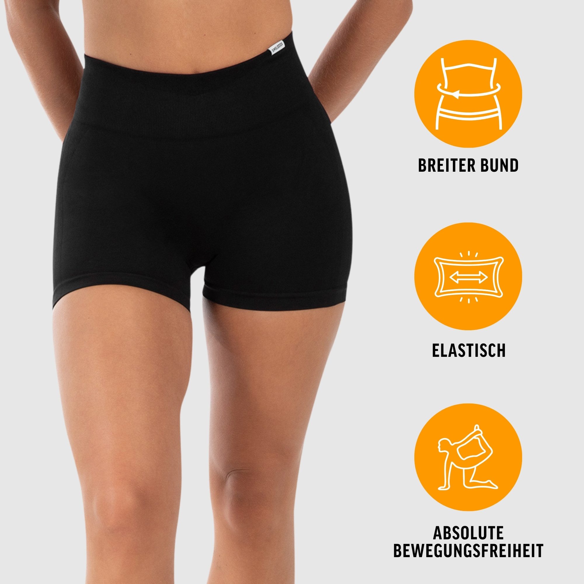 Smilodox Shorts Cetrina Pro, Seamless High Waist Hotpants, figurbetont & elastisch Kurze Radlerhose, Nahtlos, Komfort Booty Konturen, Gym Training Alltag