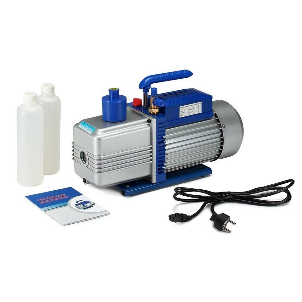 Melko Klimaanlagenschlauch Unterdruckpumpe Vakuumpumpe Klimaanlage 284  l/min 2-stufig Vacuumpumpe, Leistung: 750 Watt