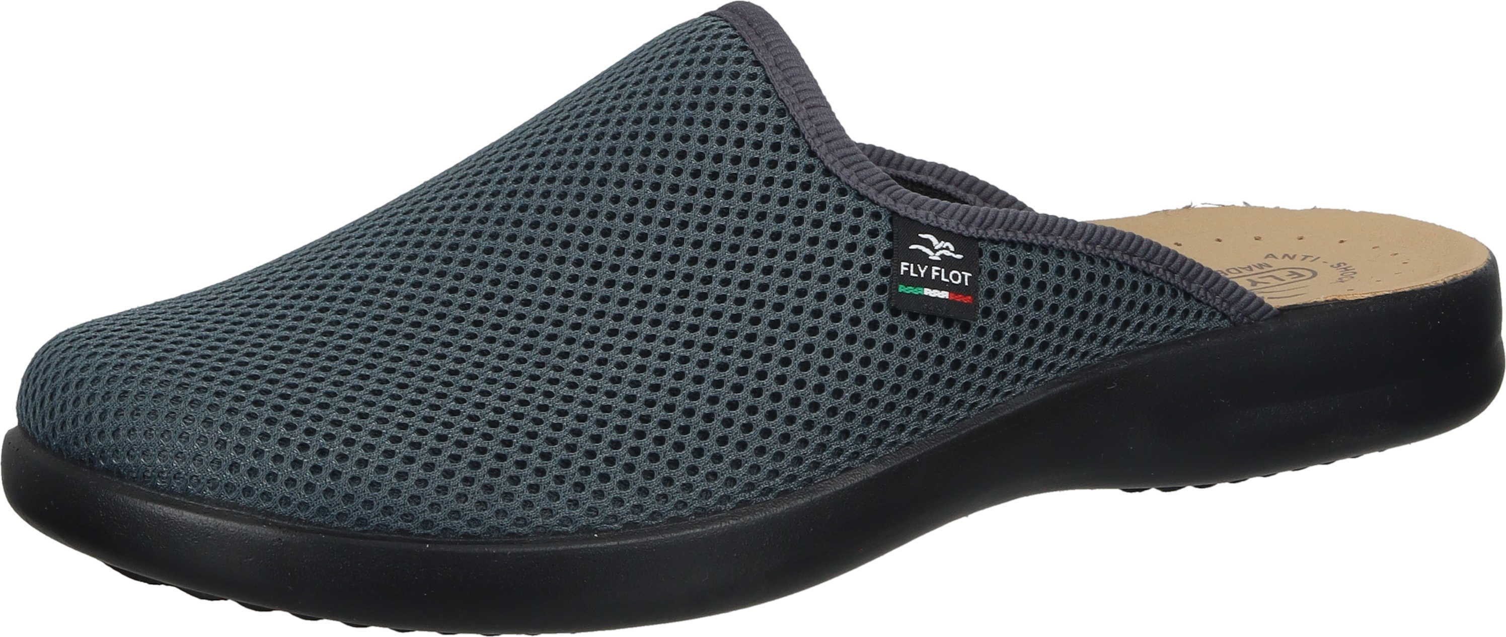 aus grau Pantoletten Fly Pantoffel Flot Mesh