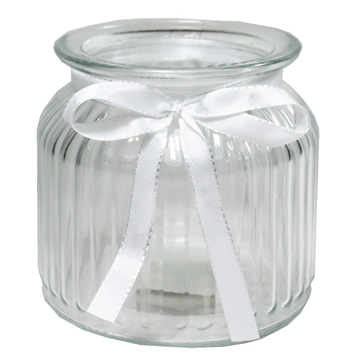 Annastore Windlicht 12 x Windlichter aus Glas - Glaswindlichter - große Teelichter