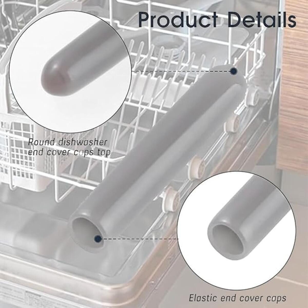 FELIXLEO Abdeckkappe Silikon Korbkappen Geschirrkorb Schutzkappen Spülmaschine, (150-St)