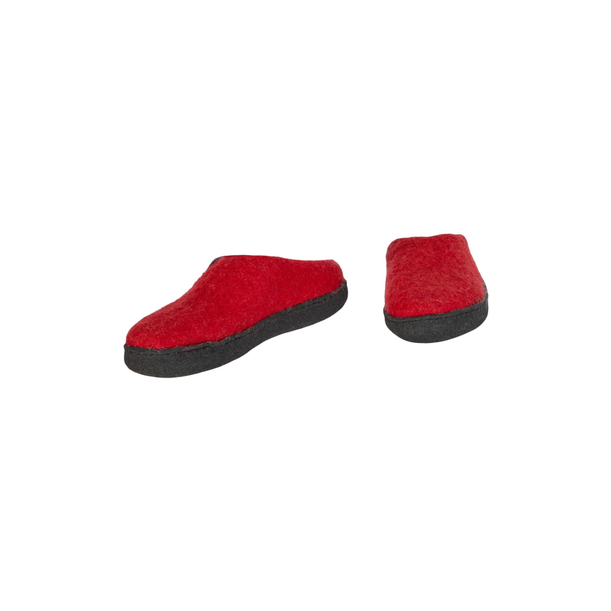 THC Natural Line THC Pantoffel Slipper rot Pantoffel (1 Paar, 1 Paar) 100% Schurwolle