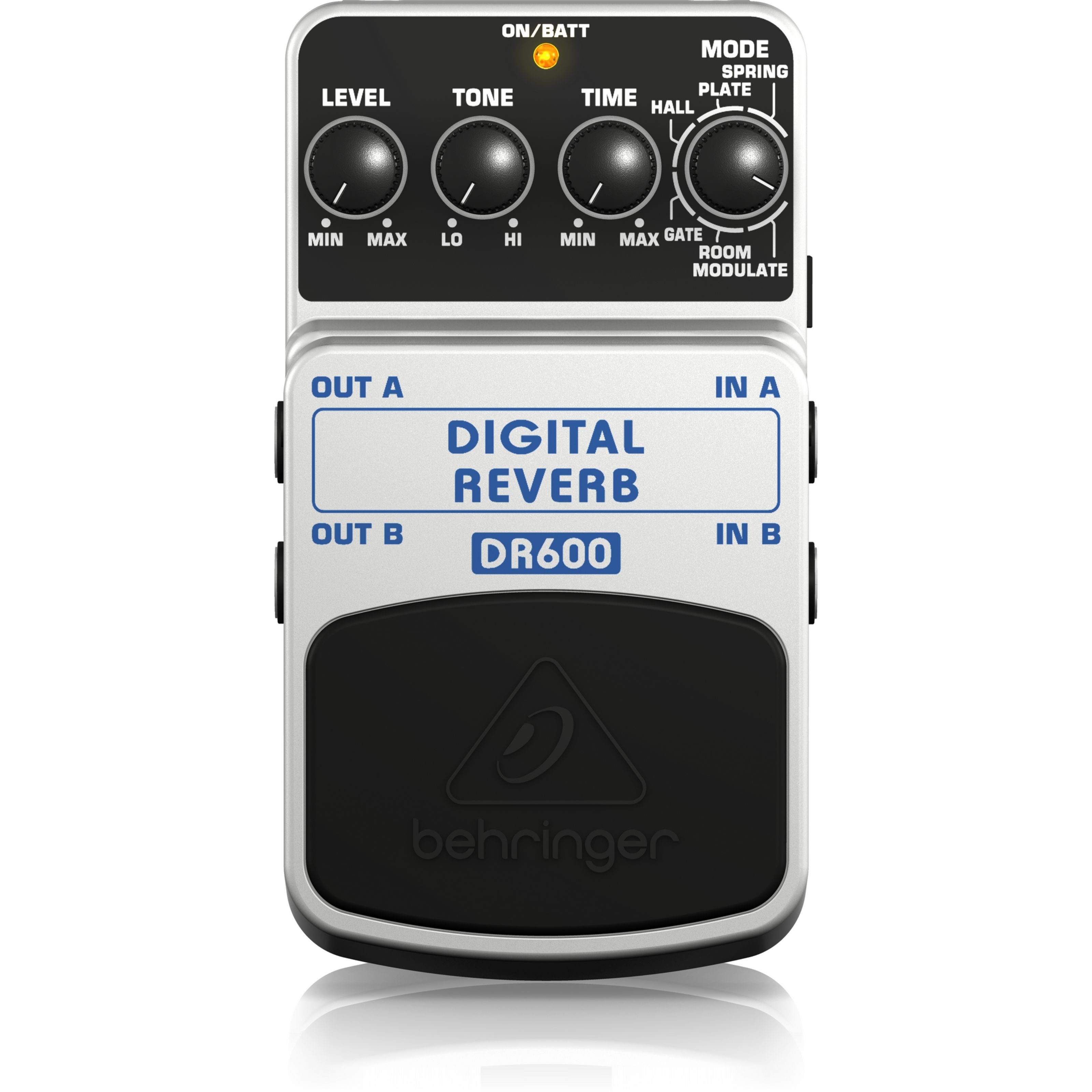 Behringer Musikinstrumentenpedal, (Effekte, Delays/Echos/Reverb), DR600 Digital Reverb - Effektgerät für Gitarren