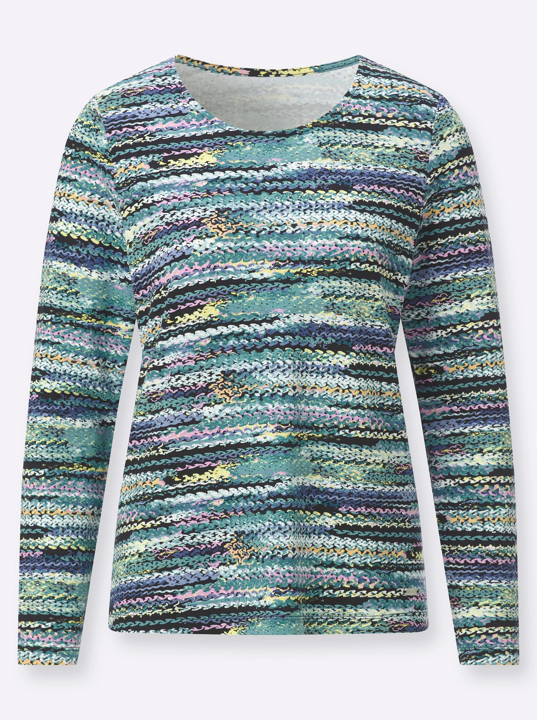 T-Shirt Rundhals-Shirt Langarm