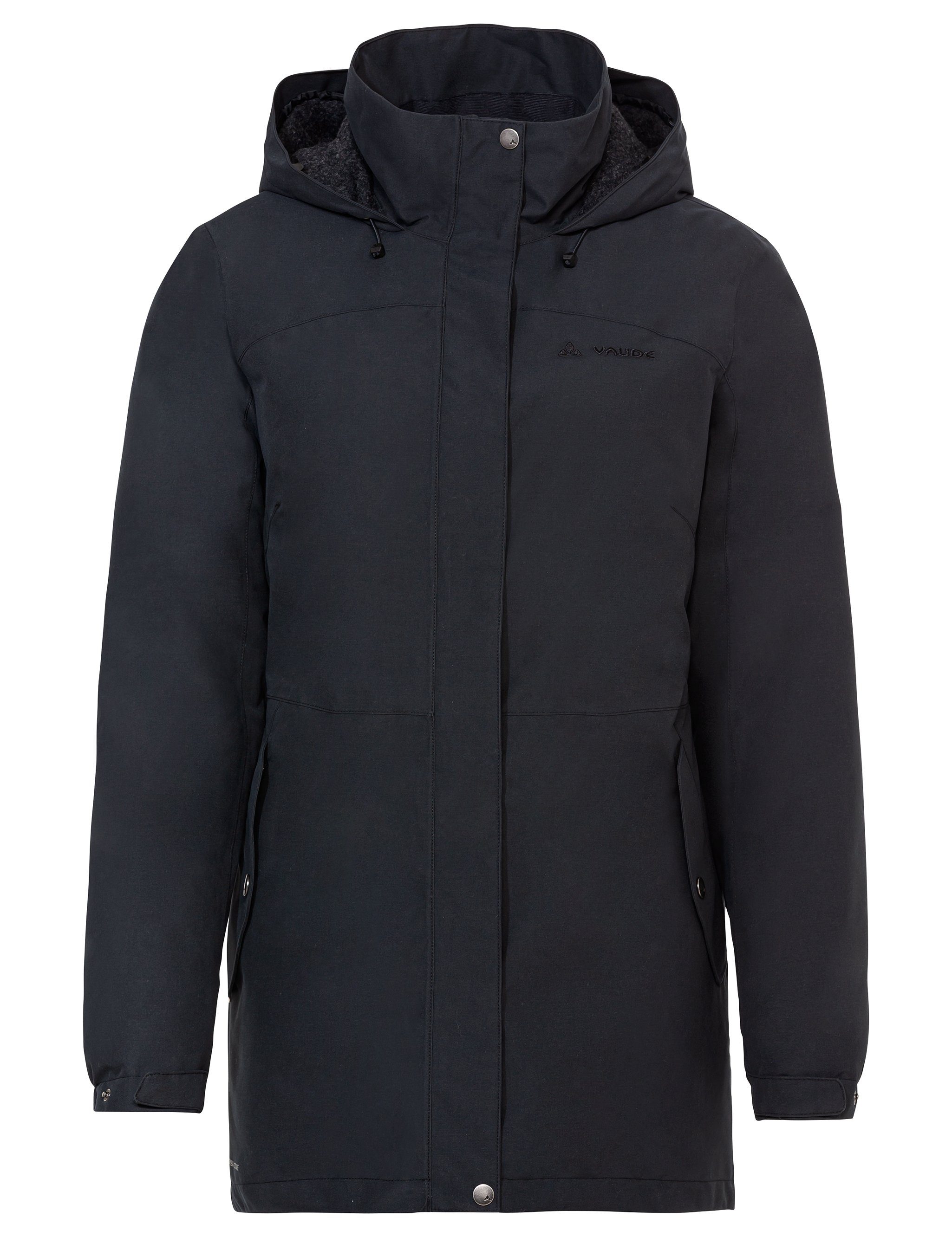 VAUDE Outdoorjacke SE Women's Tikoma Wool Parka (1-St) Klimaneutral kompensiert black