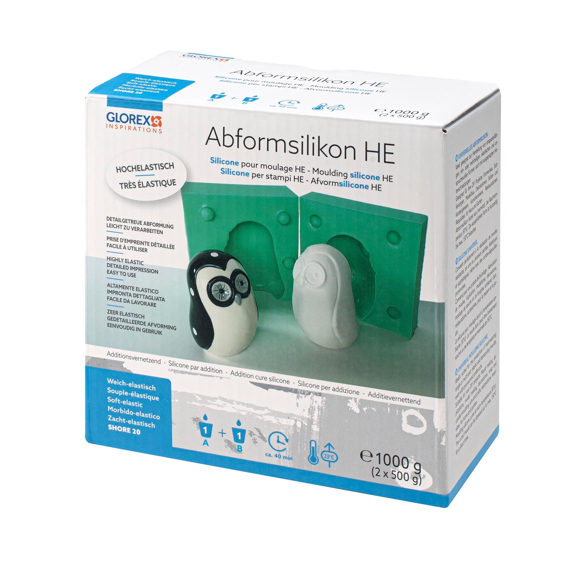 Glorex Modelliermasse Abformsilikon HE, 2-tlg.