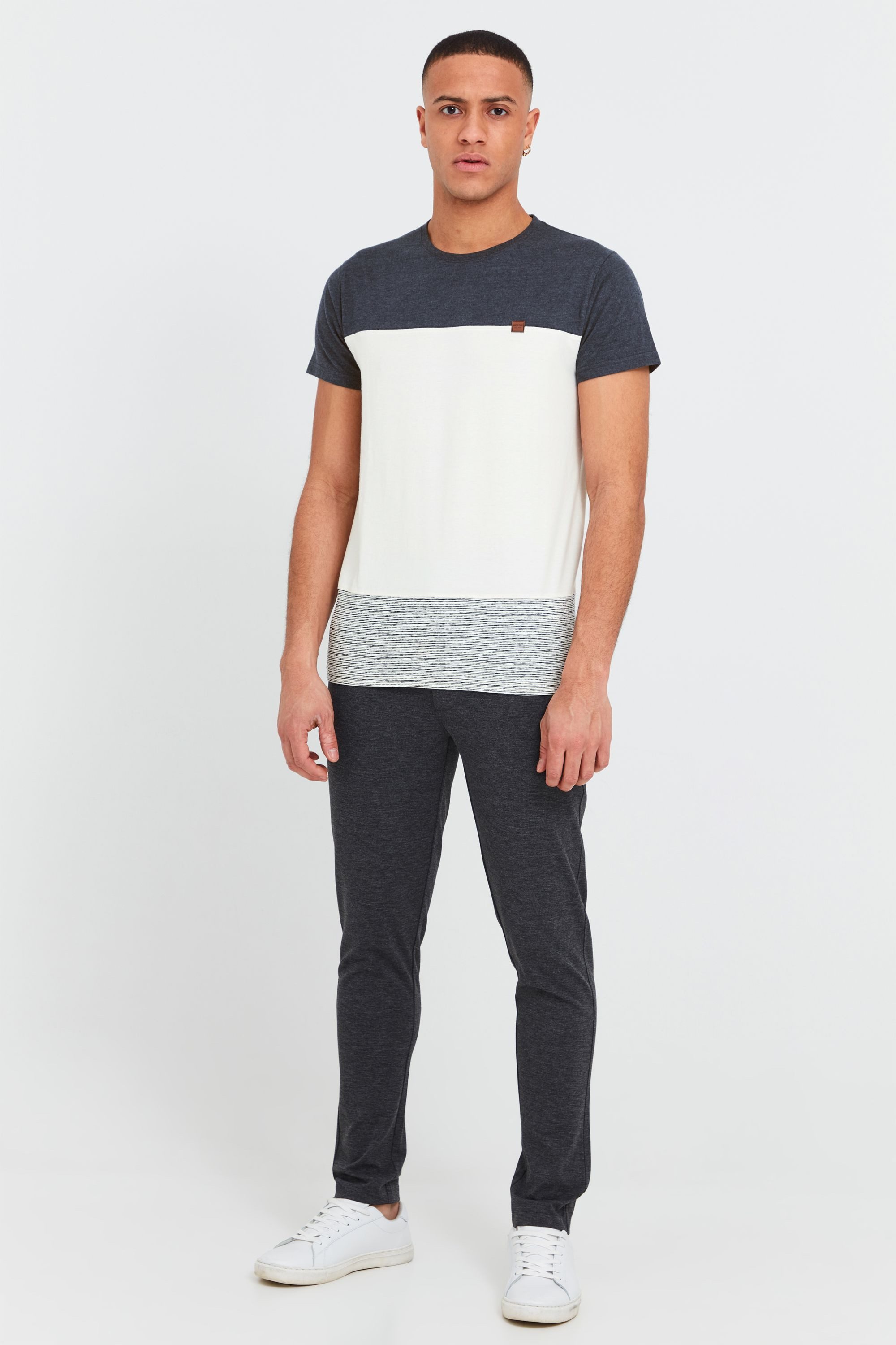 Indicode T-Shirt IDRemmond T-Shirt im Colorblock-Look günstig online kaufen