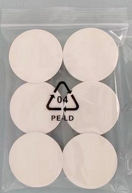 STECKEL Wanddekoobjekt 6 Stück weiße Steckdosen-Abdeckungen 19.B6 Staubschutz für Steckdosenl