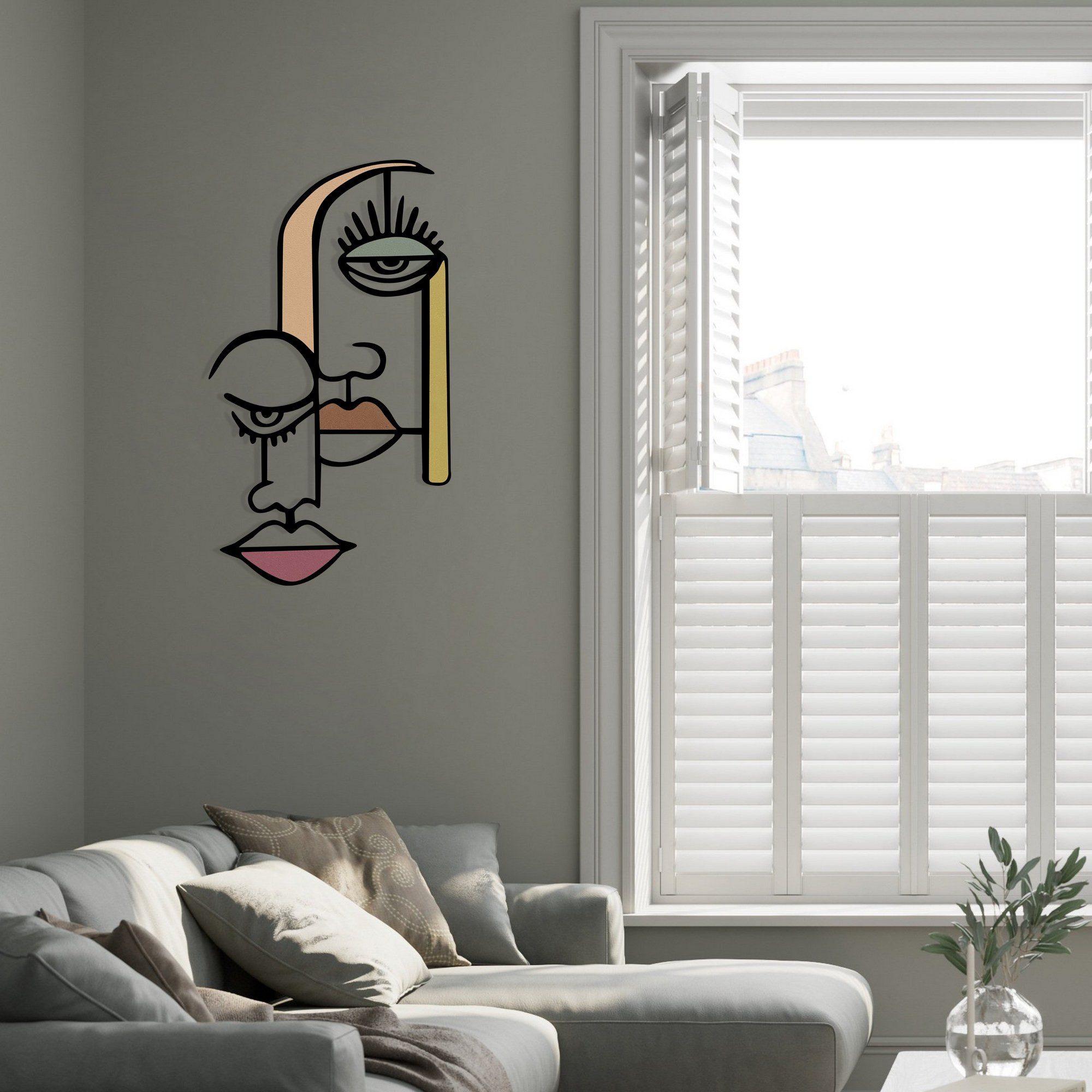 Wallity Wanddekoobjekt METAL, 68 x 39 günstig online kaufen