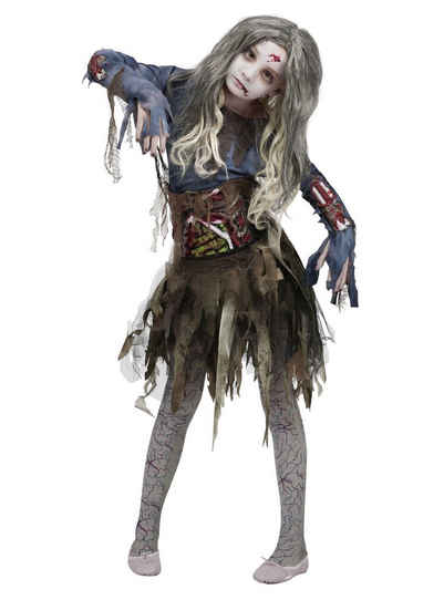 Fun World Kostüm Zombie Ballerina, Schaurig-schönes Kinderkostüm - nicht nur für Halloween