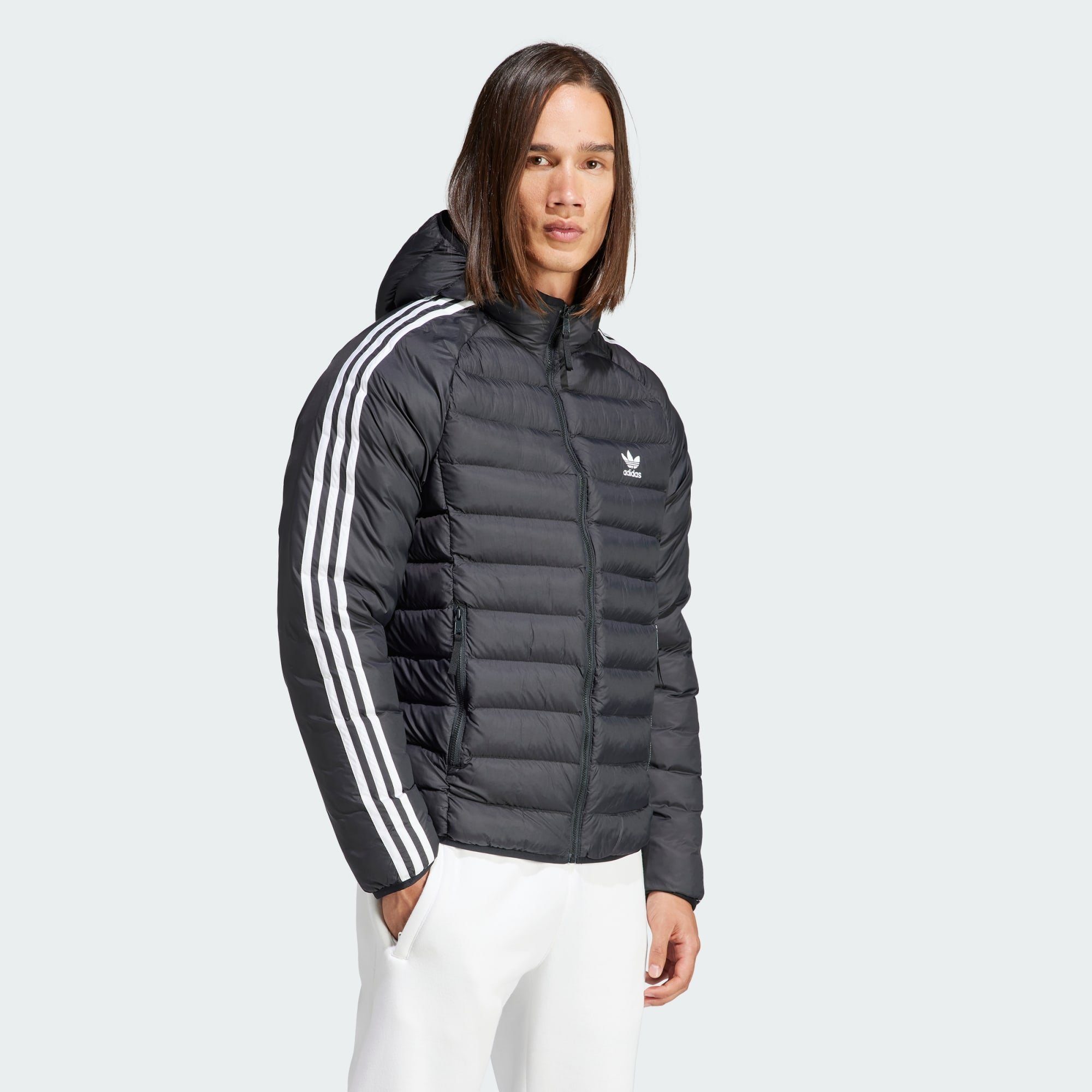 adidas Originals Funktionsjacke PADDED HOODED PUFFER JACKE Black / White