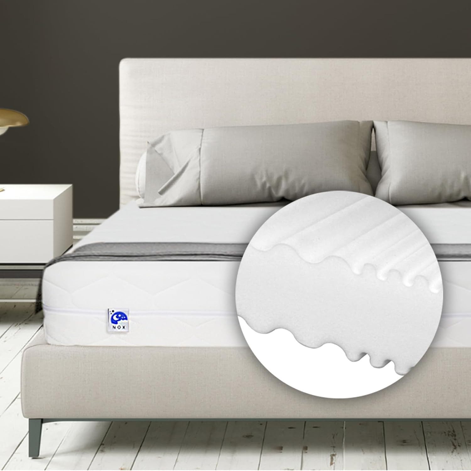 Komfortschaummatratze Matratze H3, mittelfest für Boxspring- oder Standardbett, TULENA, 16 cm hoch, 80x200 cm