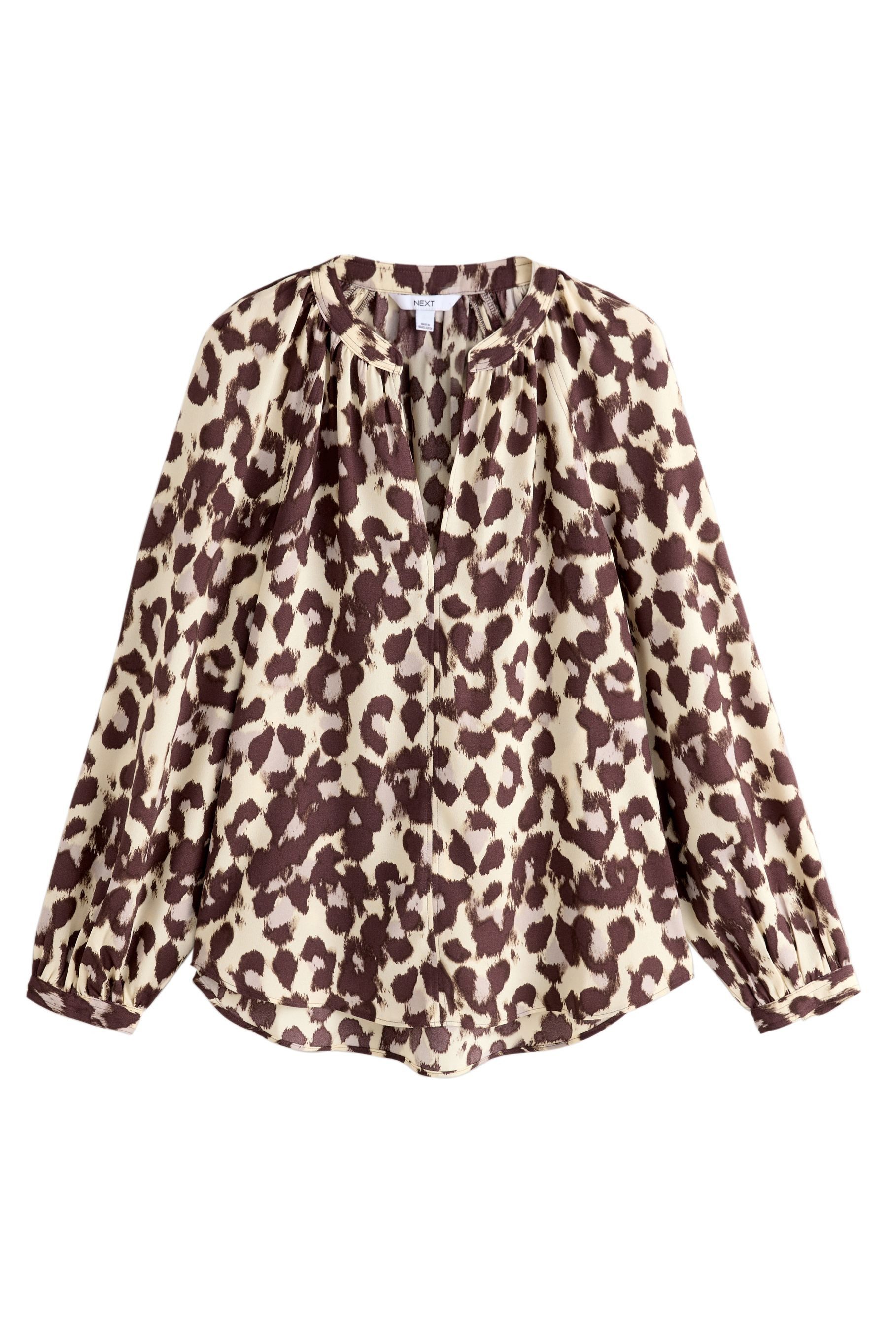 Next Langarmbluse Langärmelige Bluse mit V-Ausschnitt (1-tlg) günstig online kaufen