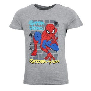 MARVEL Print-Shirt Marvel Spiderman Kinder Sommerset Shorts plus T-Shirt Gr. 104 bis 134