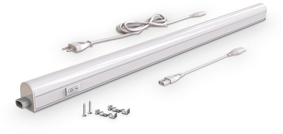5x 220V 5/7W Unterbauleuchte LED Lichtleiste Küchen Schrank Lichtbalken Röhre DE 