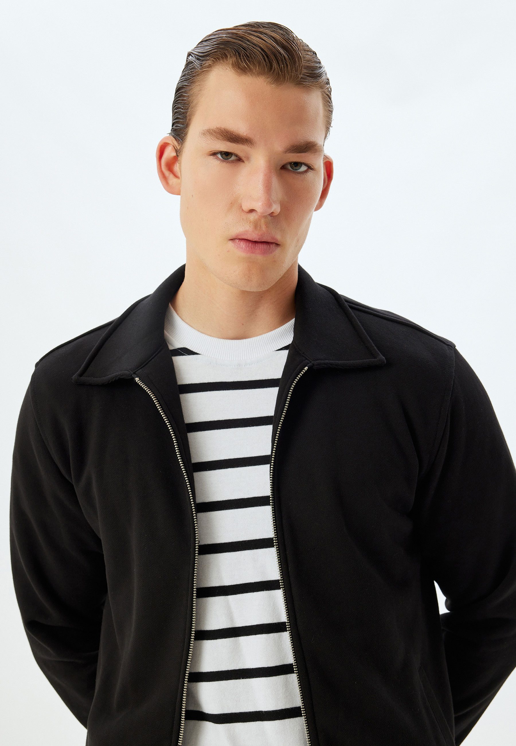 Hemdjacke Regular Mit Reißverschlussdetail