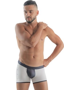 Geronimo Boxershorts Erotic Mission Boxer mit Nieten seitlich White S (Boxer, 1-St) erotisch