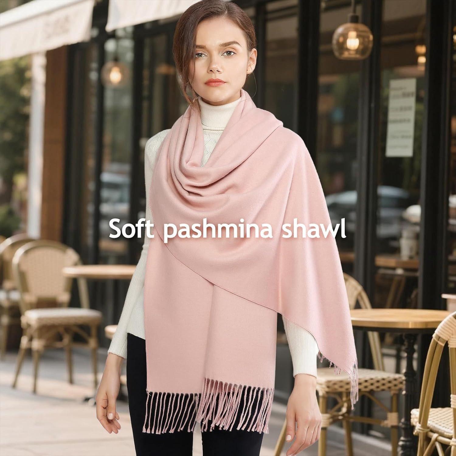 Coonoor Modeschal Warmer Winter Modeschal, Fransenschal, Damen Kaschmirscha günstig online kaufen