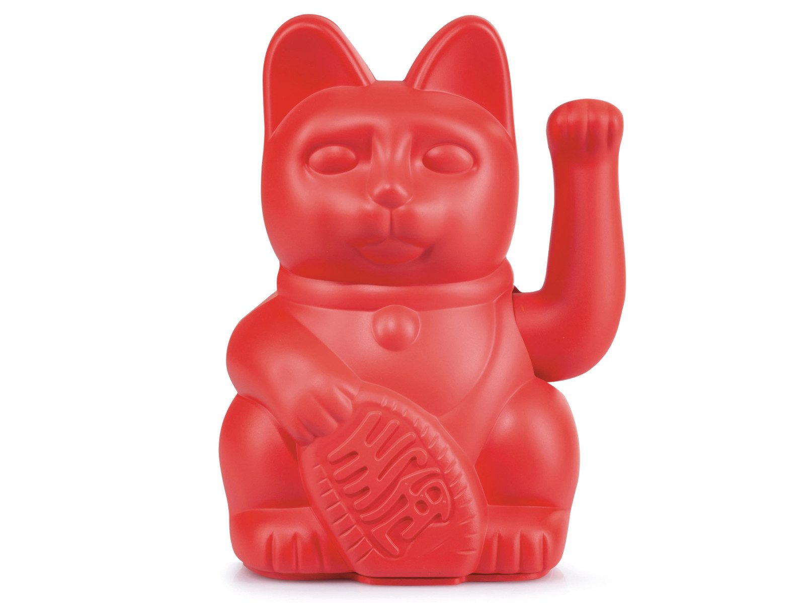 Donkey Products Dekofigur Lucky Cat Classic Winkekatze rot 15cm