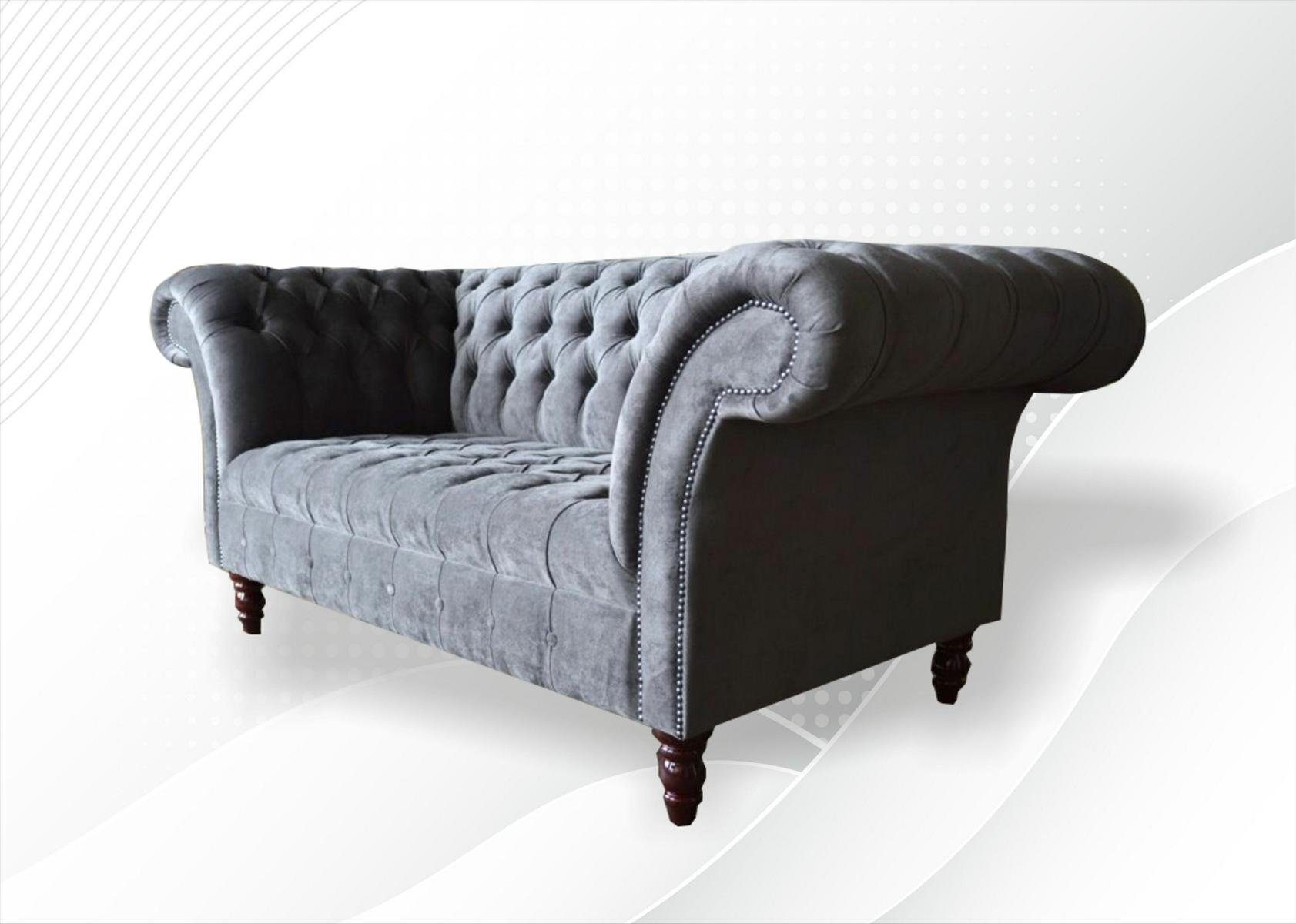 cm Chesterfield-Sofa, Design Sitzer Chesterfield JVmoebel Sofa 2 Couch 185