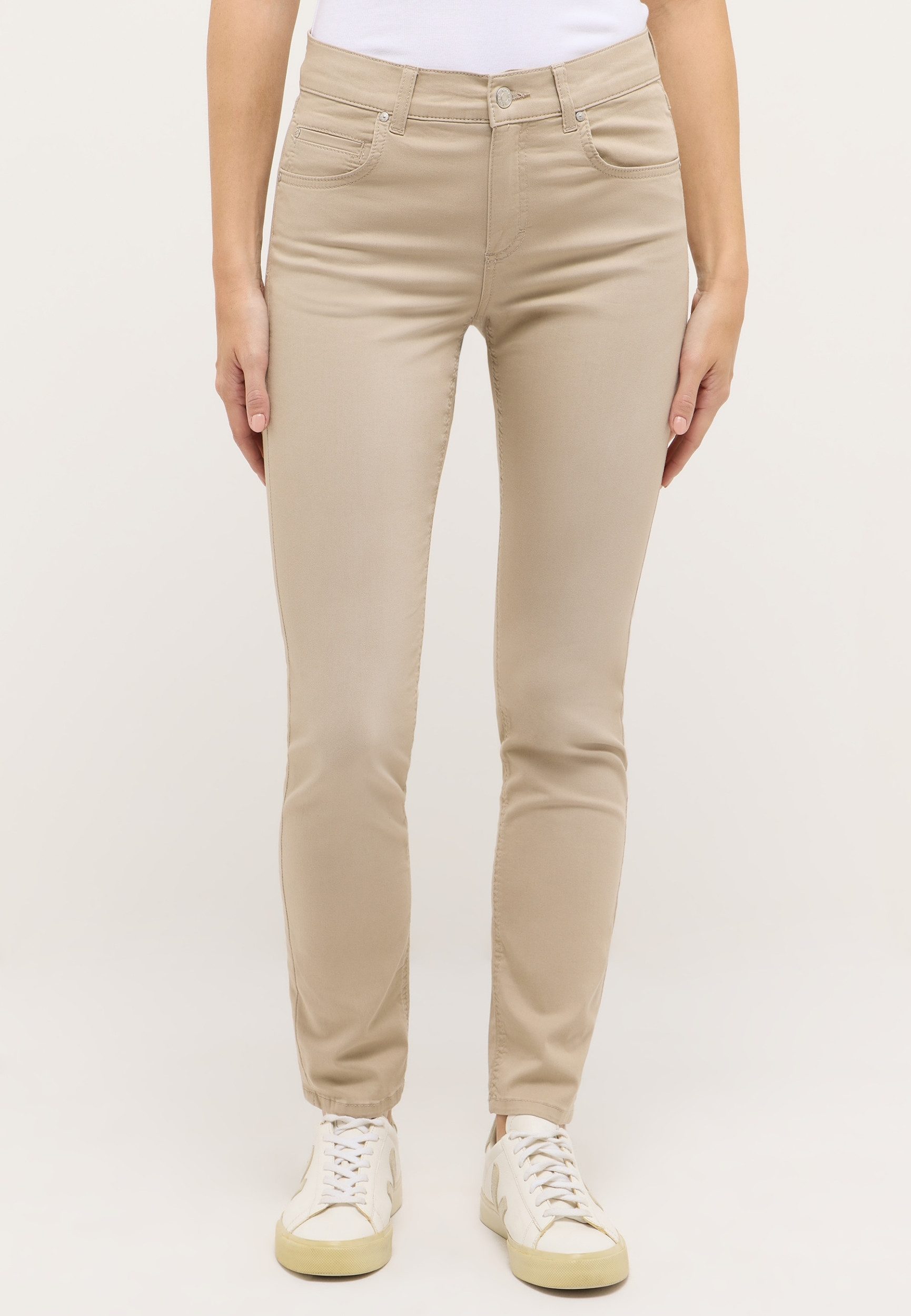 ANGELS Slim-fit-Jeans CICI - Jeans mit geradem Bein - elastische Denim - Slim Fit
