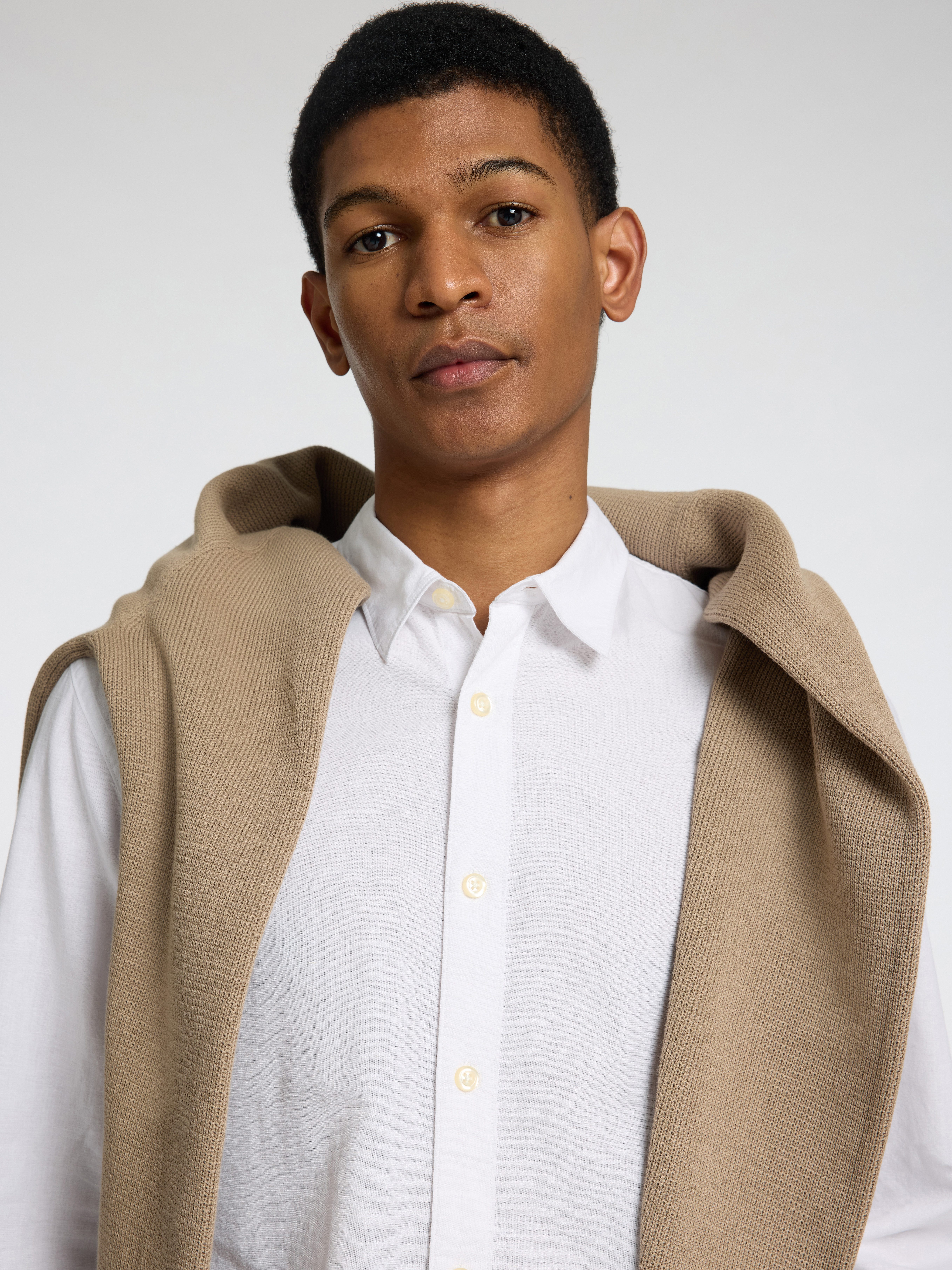 Selected Leinenhemd SLHSLIMNEW-LINEN SHIRT LS NOOS unifarben
