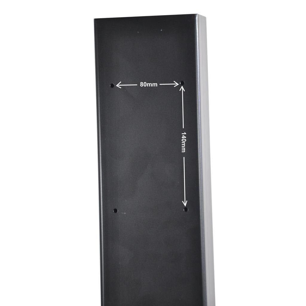 - 150cm, Montagematerial) Pfosten Wallbox 12 Montagesäule Inkl. schwarz 5,5cm für Summit Summit (Höhe x Elektroauto-Ladestation-Halterung,
