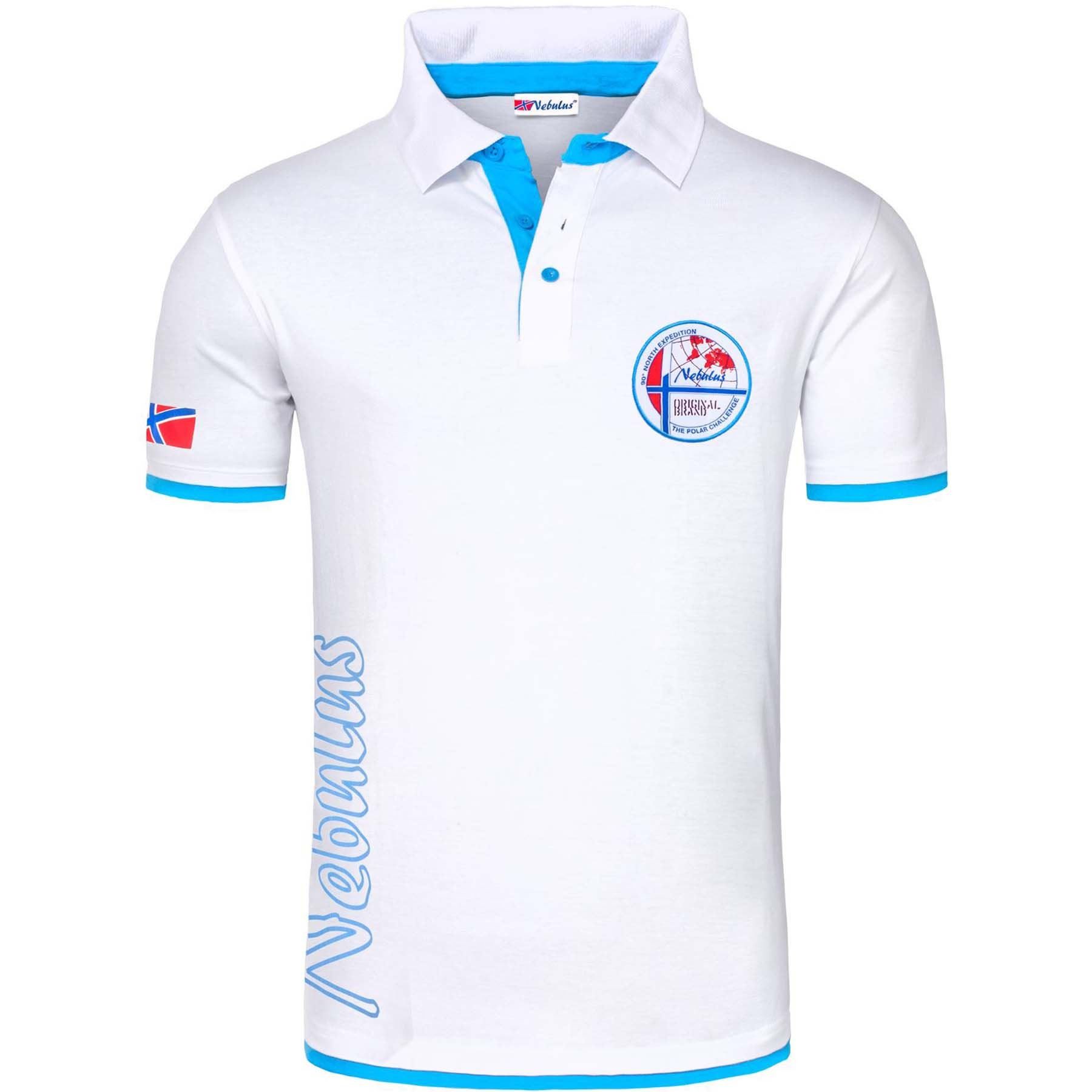 Nebulus Poloshirt SHIP, P4001 - Herren, weiß-malibu, L