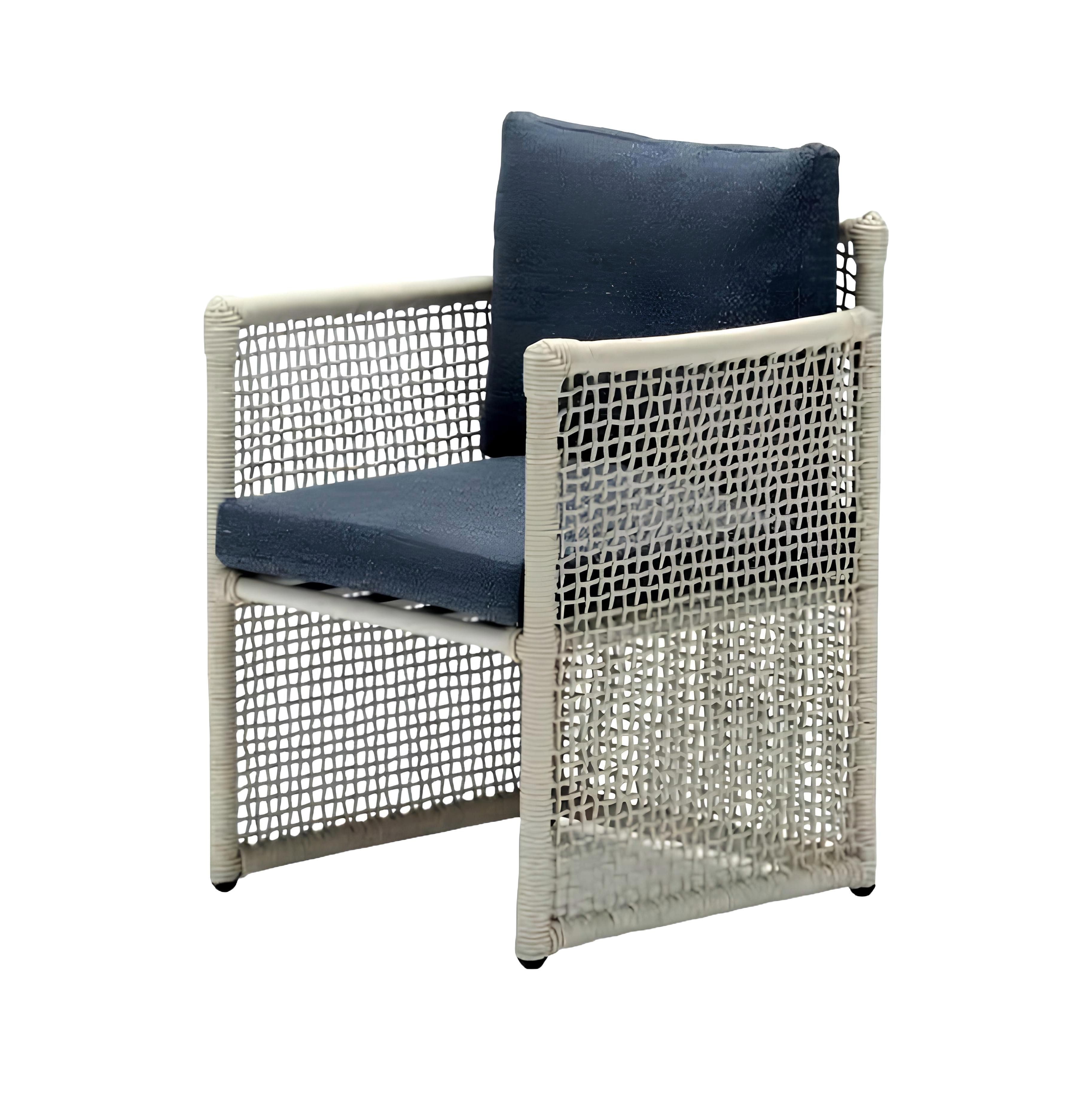 Xlmoebel Sessel Eleganter grauer Terrassensessel im Rattanstil (Sessel), Hergestellt in Europa