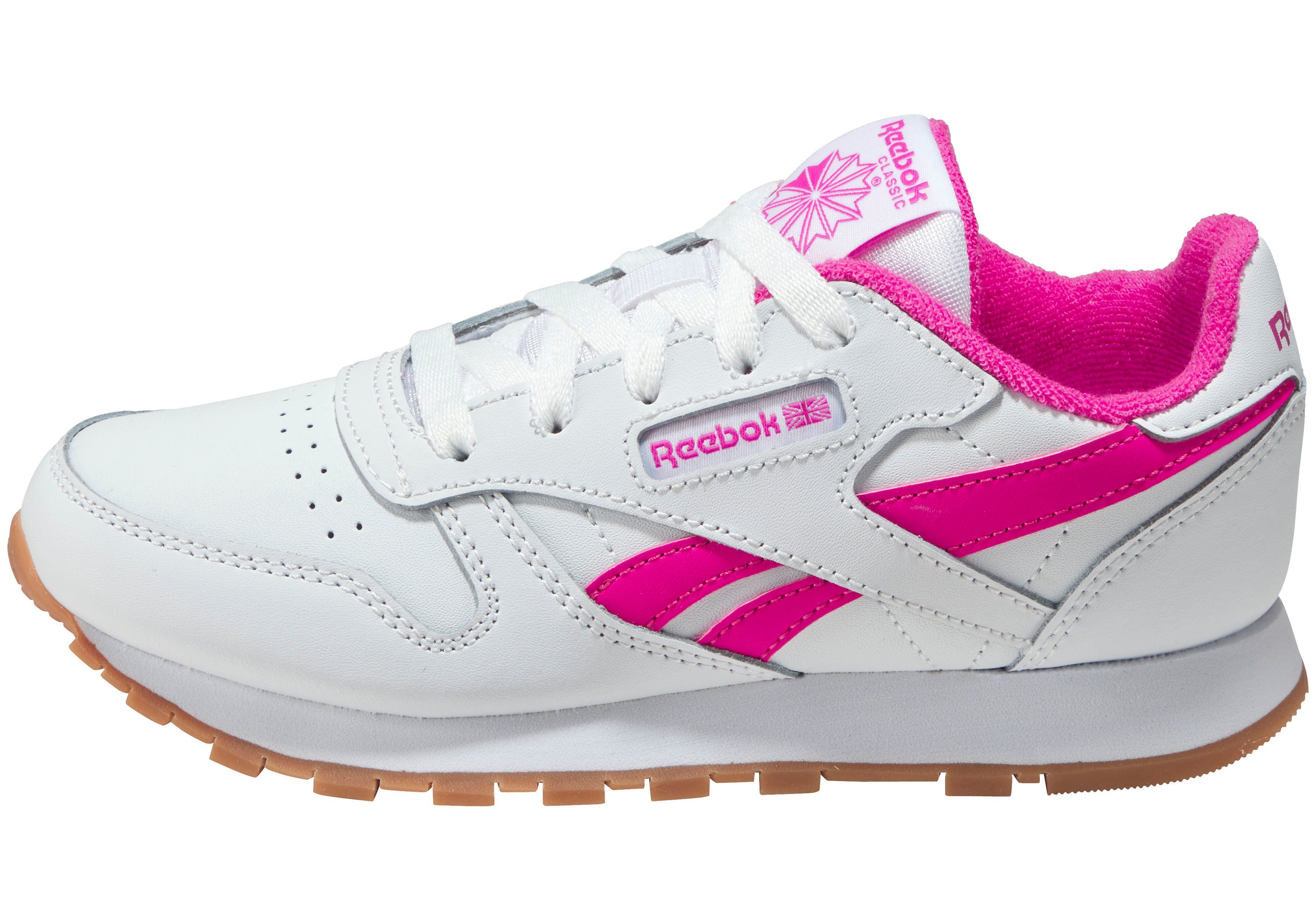 Reebok Classic CLASSIC LEATHER Sneaker weiß-pink