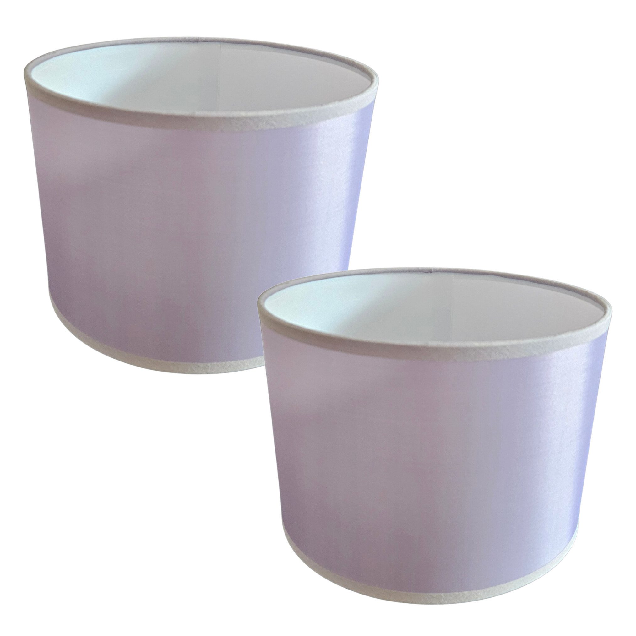 Lichthandel Hoch Lampenschirm Lampenschirm E27 Rund Retro Vintage Silbergrau Stofflampenschirm, Textilschirm Ersatzschirm Stehlampe