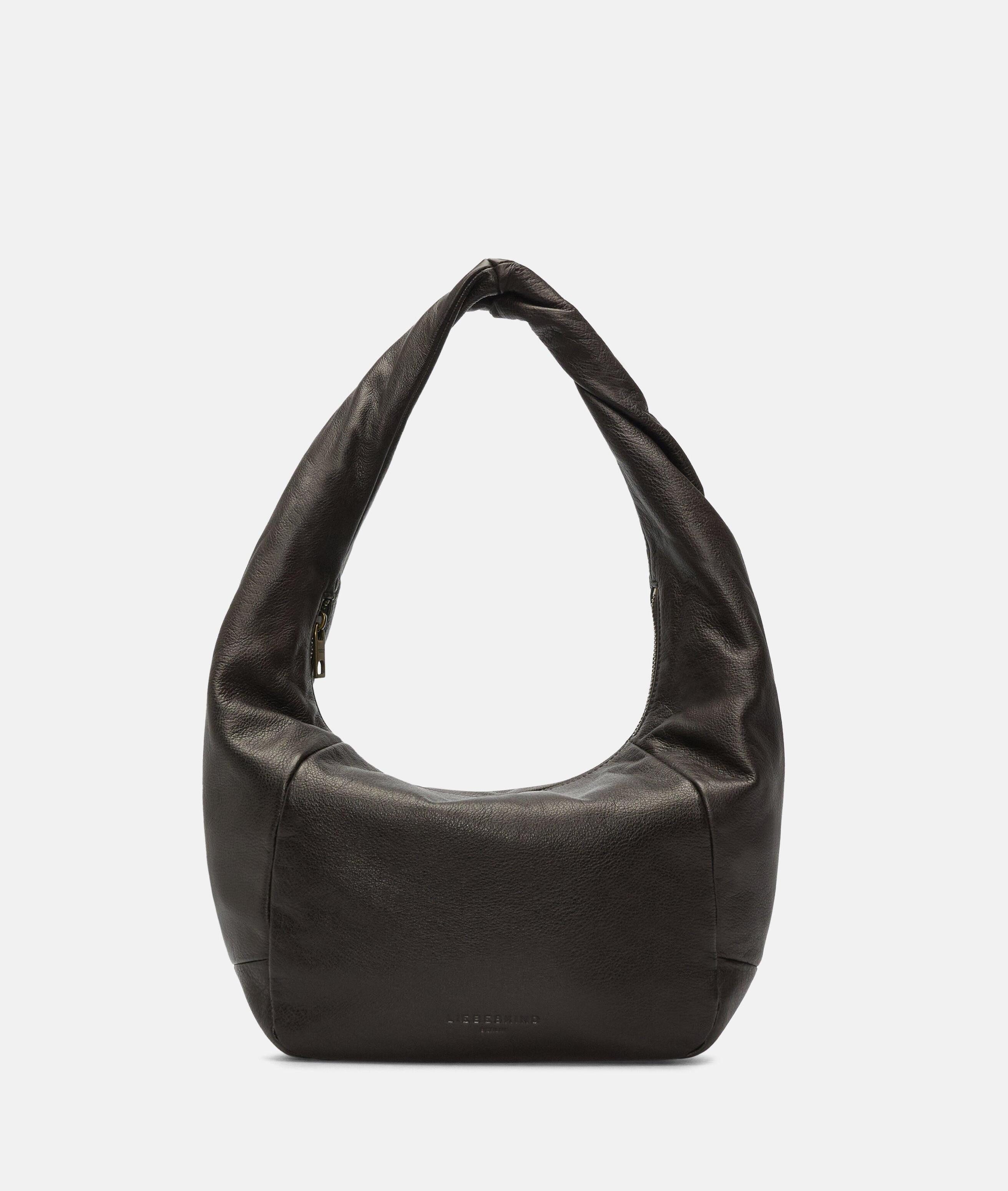 Liebeskind Berlin Schultertasche Farrah II Hobo M, Geräumige Schultertasche aus weichem Yakleder